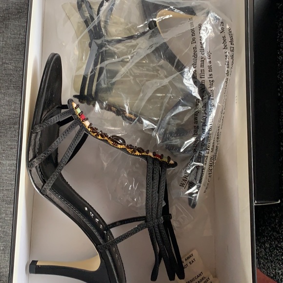 Apostrophe Black Sandal Pump, NIB, sz 8 - Picture 12 of 15